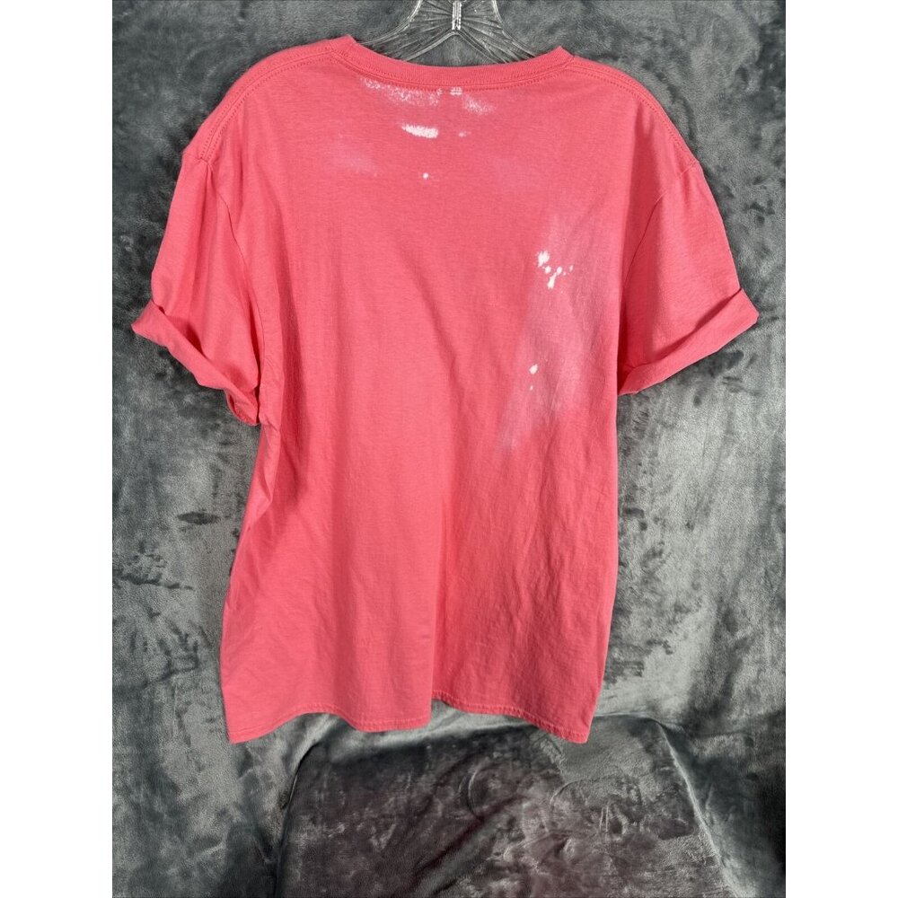 Women’s T-shirt Cozy Vibes Bleached Pink Size Adult Large Soft & Comfy Shirt - Picture 8 of 8
